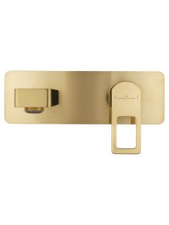 Встраиваемый смеситель для раковины Wonzon & Woghand Frame WW-88869010-BG брашированное золото