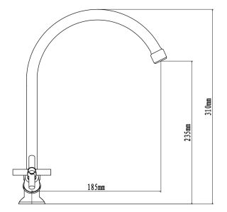 Смеситель для кухни ESKO Cancun CN 519 хром