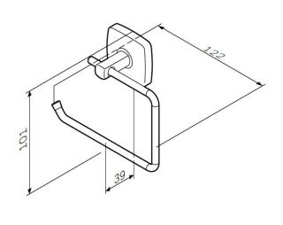 Держатель туалетной бумаги Am.pm Gem A9034100