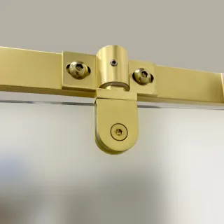 Душевой уголок Triton Терра -Голд  Щ0000073931 90x90 см профиль золото стекло прозрачное