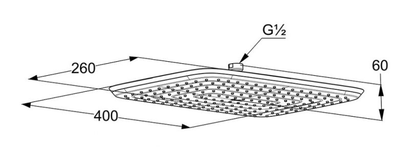 Верхний душ Kludi Freshline хром 6440005-00
