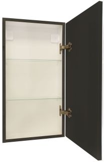 Зеркало-шкаф с подсветкой Art&Max Techno правый 35см чёрный матовый AM-Tec-350-650-1D-R-DS-F-Nero