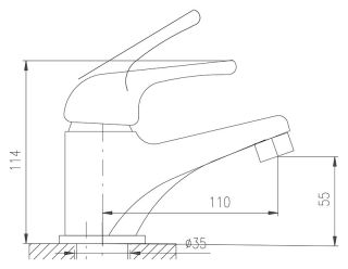 Смеситель для раковины Rav Slezak Seina Junior SAJ091.5 желтый красный синий