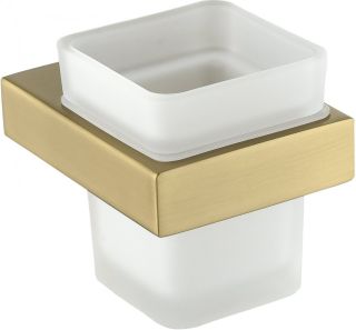 Настенный стакан одинарный Grocenberg AC0021 (Матовое золото)