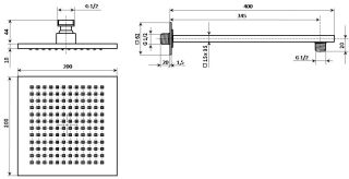 Верхний душ Kerama Marazzi Fioretto AC50CR759Q20EBIKM хром