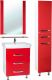 Тумба под раковину Bellezza Рокко 50см красный 00000010147