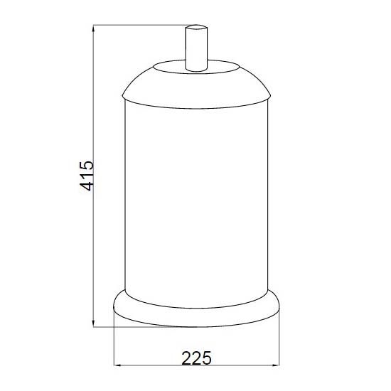 Ведро Boheme Murano бронза 10914-W-BR