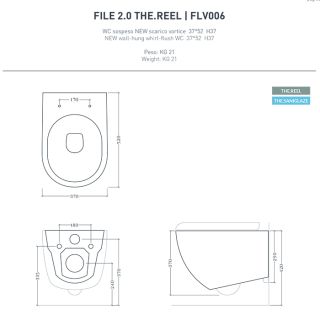 Унитаз Artceram File 2.0 FLV006 17 00 черный