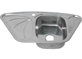 Мойка 9550А Melana 0,8/180 хром с сифоном (222 A t *7)