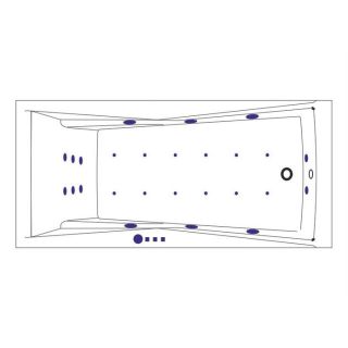 Гидромассажная ванна WHITECROSS Palace 0104.180080.100.ULTRA.CR 180x80 см Ultra хром