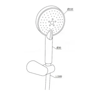 Душевая лейка Damixa Origin One 918110000 хром