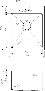 Мойка кухонная Omoikiri Akisame 41-LG нерж.сталь/светлое золото