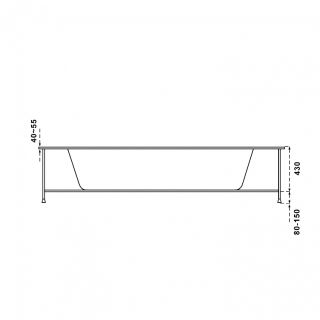 Акриловая ванна Bas Аура 150x150 см