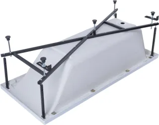 Акриловая ванна Aquanet Bright 347871 180x70 см с каркасом с фронтальной и боковой панелями