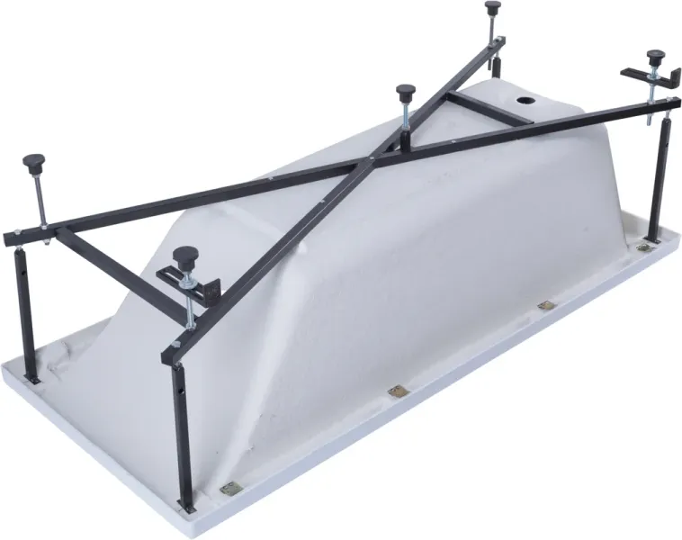 Акриловая ванна Aquanet Bright 347872 180x75 см с каркасом с фронтальной и боковой панелями