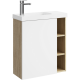 Подвесная тумба под раковину Aqwella Alba ALB0106LDD+ALB0706WM 60 см