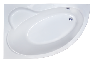 Акриловая ванна Royal Bath Alpine левая 140x95см белый RB819103L