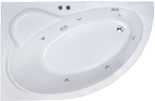 Гидромассажная ванна Royal Bath Alpine Standart 150x100см левая белый RB819100ST-L