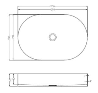 Раковина AltroBagno Eterno 001028 BrAn из нержавеющей стали бронза состаренная