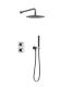 Душевая система с термостатом AltroBagno Unione 040409 GrMt оружейная сталь