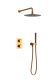 Душевая система с термостатом AltroBagno Unione 040410 RaSp матовая медь