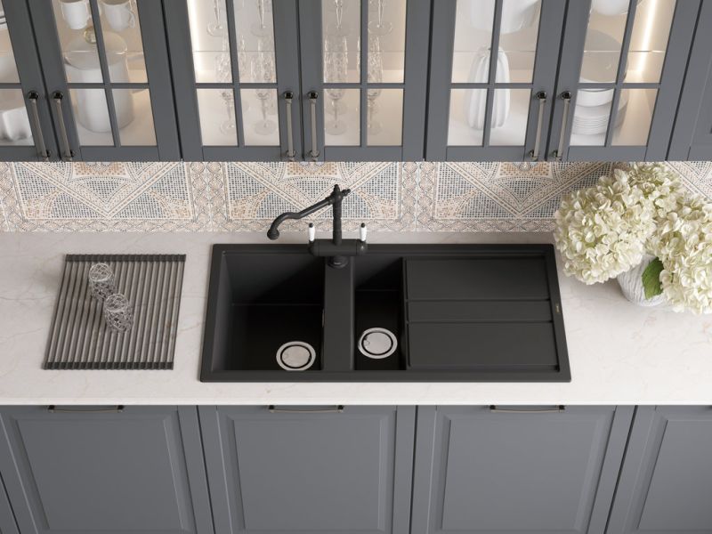 Мойка кухонная Omoikiri Kitagawa 100-2-GB графит