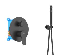 Душевая система Aquatek Оберон AQ1172MB комлект черный