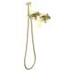 Гигиенический душ со смесителем Aquatek Оберон AQ1220BG шлифованное золото