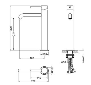 Смеситель для раковины Aquatek Европа AQ1304BG шлифованное золото