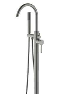 Смеситель напольный для ванны Aquatek Европа AQ1345BGM шлифованный чёрный хром