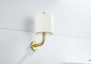 Бумагодержатель для запасного рулона Aquatek Оберон AQ4207BG шлифованное золото