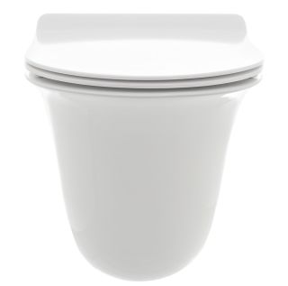 Подвесной унитаз AQUAme AQM2005 с крышкой-сиденьем белый глянцевый