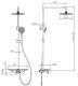 Душевая стойка AQUAme AQM8002CR со смесителем хром