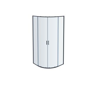 Душевой уголок Aquatek AQ ARI RO 10020BL 100х100 см чёрный матовый