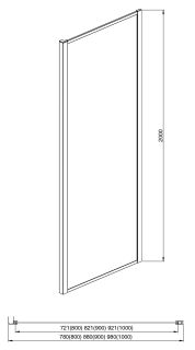 Боковая стенка Aquatek AQ ARI WA 08020BL 80см чёрный