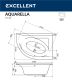 Ванна акриловая EXCELLENT Aquarella 170x110 (правая)