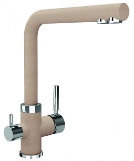 Смеситель для кухни Florentina Арес с подключением под фильтр песочный