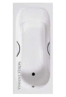 Ванна чугунная Vinsent Veron Aura VAU1808045H 180x80см с отверстиями для ручек