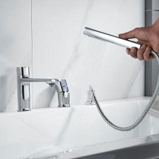 Смеситель на борт ванны Maretti Lorenza LR22RF842-B, хром