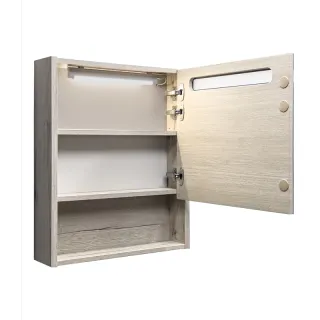 Зеркало-шкаф Comforty Марио 00-00015518 60 см дуб дымчатый