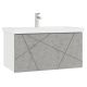 Тумба под раковину подвесная Vigo Geometry 035 80 см бетон