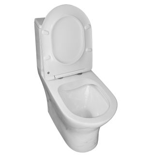 Унитаз-моноблок Azario Terni AZ-8618M 350х670х760 напольный, безободковый , горизонтальный слив, сиденье дюропласт микролифт