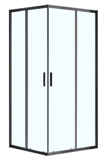 Душевое ограждение AZARIO AZ-ND1142 900 Black 900х900х2000