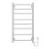 Полотенцесушитель электрический AZARIO PARMA AZ10848W 400/800 8 секций, тен справа, белый