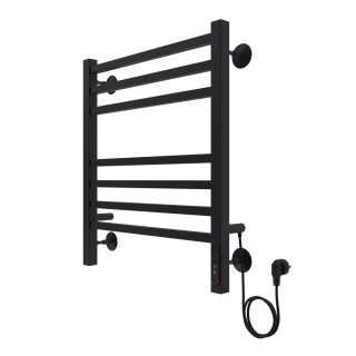Полотенцесушитель электрический AZARIO ANCONA  AZ71856B 500/600 квадрат, 7 секций, тен справа, черный
