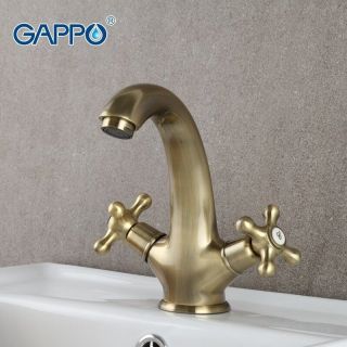 Смеситель для раковины Gappo G1063-4 бронза