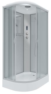 Душевая кабина Niagara NG-3312-14RP 120x80см серебро/матовое