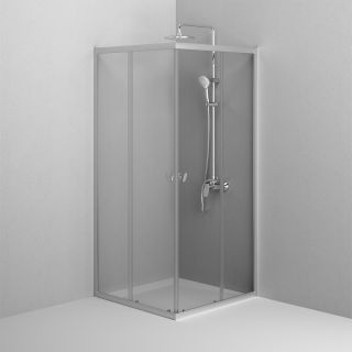 Душевой уголок AM.PM Sunny W87G-403-9090-MT профиль серебристый 90x90 см
