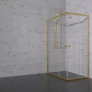 Душевой уголок Triton Вента -Голд  Щ0000073920 120x80 см профиль золото стекло прозрачное