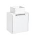 Тумба Runo Бари - Микра 40 подвесная белая под накладной умывальник (00-00001975)